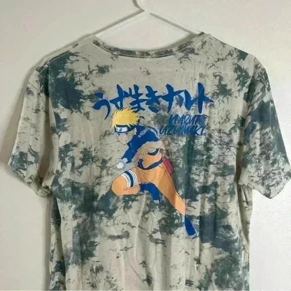Naruto Shippuden Anime Masashi Kishimoto Tie Dyed T Shirt Size Medium Mens - Picture 5 of 7